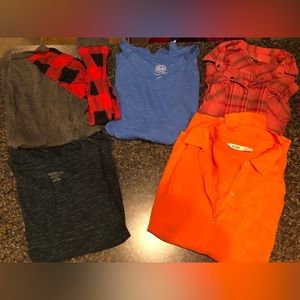 6 long sleeve shirt bundle! All size L